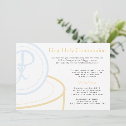 Eerste communie kaart (Staand voorkant)