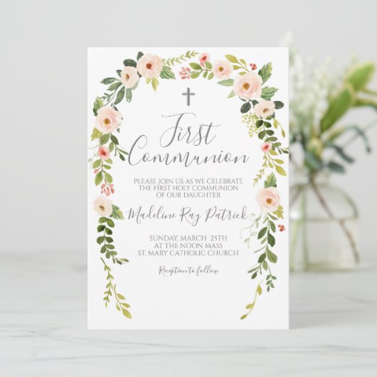 Eerste communie kaart (Staand voorkant)