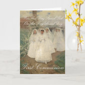 Eerste communie kaart (Gele Bloem)