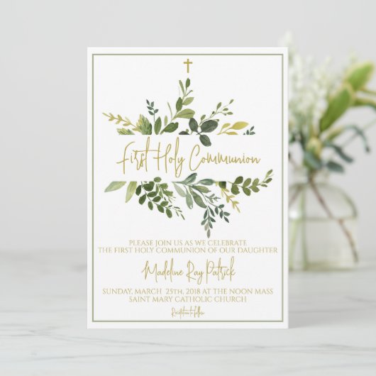 Eerste Communie Kaart (Staand voorkant)