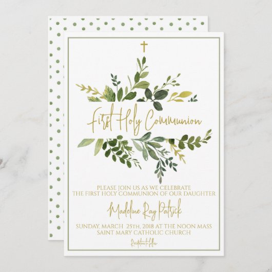 Eerste Communie Kaart (Voorkant / Achterkant)