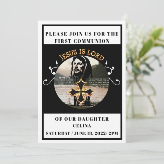 Eerste communie kaart (Staand voorkant)