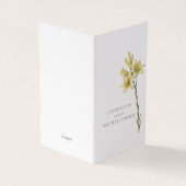 Eerste Communie Kaart met Afbeelding van Lily door (Buitenkant)