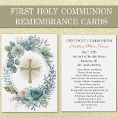 Eerste Communie Katholieke Herinnering Heilige Kaa Visitekaartje