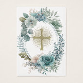 Eerste Communie Katholieke Herinnering Heilige Kaa Visitekaartje (Voorkant)