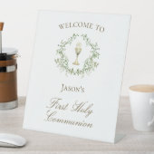 Eerste Communie kelk crest groen Reclamebord Met Voetstuk (Insitu)