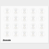 Eerste Communie kelk Ronde Sticker (Vel)