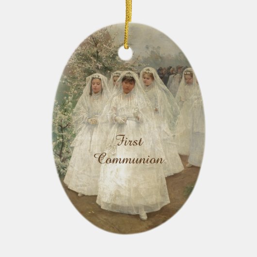 Eerste communie keramisch ornament (Voorkant)