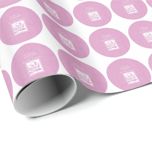 Eerste communie kleindochter, Roze Cadeaupapier (Rol Hoek)