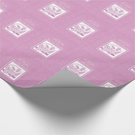 Eerste communie kleindochter, Roze Cadeaupapier (Hoek)