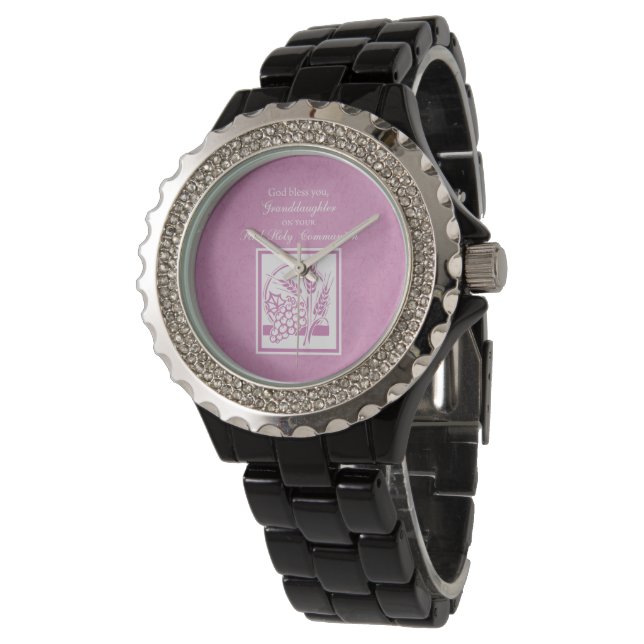 Eerste communie kleindochter, Roze Horloge (Gekanteld)
