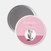 Eerste Communie kleindochter roze, kelk Magneet (Voorkant / Achterkant)