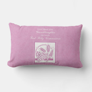 Eerste communie kleindochter, Roze Kussen