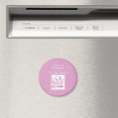 Eerste communie kleindochter, Roze Magneet (Insitu (Vaatwasser))