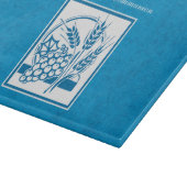 Eerste communie kleinkind Blauw, Tarwe, Druiven Snijplank (Hoek)