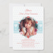 Eerste communie krans foto kaart (Voorkant)