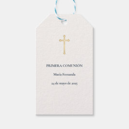 Eerste Communie Kruis Cadeaulabel