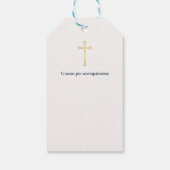 Eerste Communie Kruis Cadeaulabel (Achterkant)
