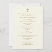 Eerste Communie Lelies Gouden Eucharistie Kaart (Voorkant)