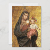 Eerste Communie Maria Jezus en Eucharistie Bedankkaart (Voorkant)