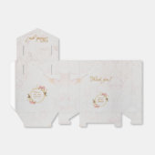 Eerste Communie Marmer Gouden Orchideeën Bloemen M Bedankdoosjes (Uitgevouwen)