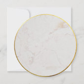 Eerste Communie Marmeren Script Nep Goud Folie Ron Kaart (Achterkant)