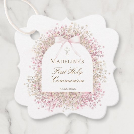 Eerste Communie meisje Bedankjes Labels (Voorkant)