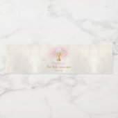 Eerste communie meisje waterfles etiket (Enkel label)