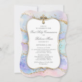 Eerste Communie Meisjes Uitnodiging (Voorkant)