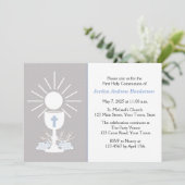 Eerste Communie met Kelk, Grijs Kaart (Staand voorkant)