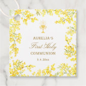 Eerste Communie Mimosa Bedankjes Labels (Voorkant)