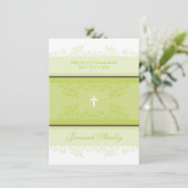 EERSTE COMMUNIE NODIGT UIT:: krullen 3P Kaart (Staand voorkant)