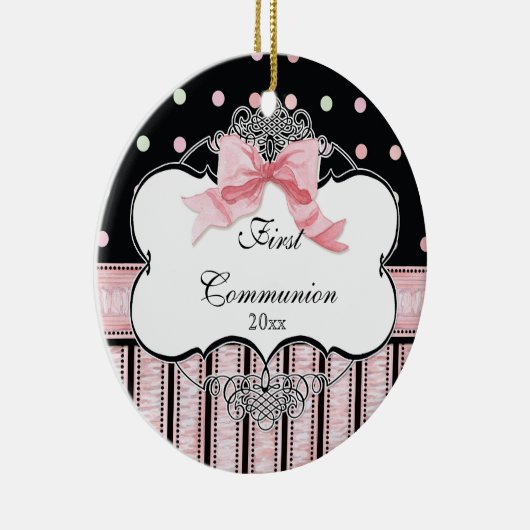 Eerste Communie Ornament - Franse Bow Swirl (Rechts)