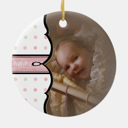 Eerste Communie Ornament - Franse Bow Swirl (Achterkant)