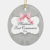 Eerste Communie Ornament - Franse Bow Swirl (Links)