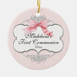 Eerste Communie Ornament - Franse Bow Swirl
