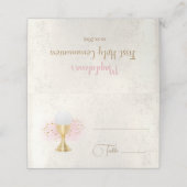 Eerste communie plaatskaartje (Buitenkant ongevouwen)