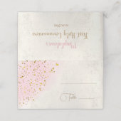 Eerste communie plaatskaartje (Buitenkant ongevouwen)