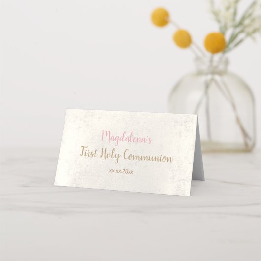 Eerste communie plaatskaartje (Achterkant)