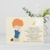 Eerste communie, Red Haire Boy Kaart (Staand voorkant)