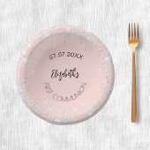 Eerste Communie roos gouden zilveren glitter meisj Papieren Kommen