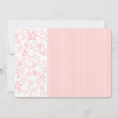 Eerste Communie Roze Bloemen Met Foto Kaart (Achterkant)