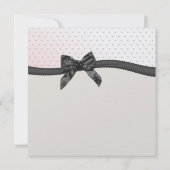 Eerste Communie Roze Polka Dot met Boog Kaart (Achterkant)