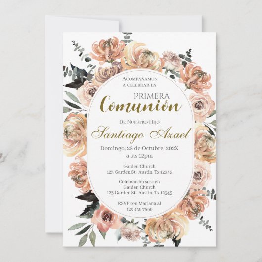 Eerste Communie Spaans Kaart (Voorkant)