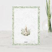 Eerste Communie Speciale Zegeningen Groeten Kaart (Achterkant)