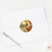 Eerste Communie Stickers: Eucharistie in alle ding Ronde Sticker (Envelop)