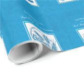 Eerste Communie, Tarwe, Blauwe Druiven Cadeaupapier (Rol Hoek)