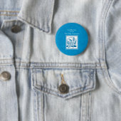 Eerste Communie, Tarwe, Blauwe Druiven Ronde Button 5,7 Cm (In situ)