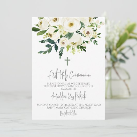 Eerste Communie Uitnodiging (Staand voorkant)