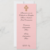 Eerste communie uitnodiging (Achterkant)